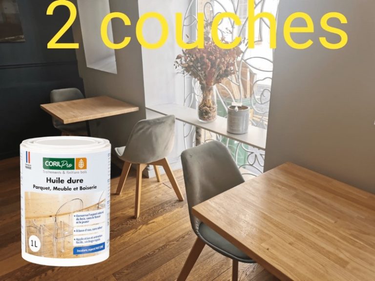 Témoignage entretien table en bois - Après 2 couches d'huile