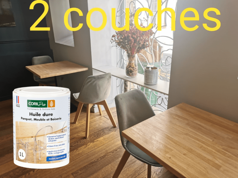 Témoignage entretien table en bois - Après 2 couches d'huile