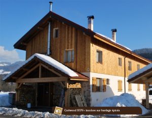 corriwood huv incolore sur bardage epicea